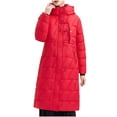 thumbnail image 2 of YUNAFFT Thickened Loose-Fit Hooded Long-Length Parka for Women - Cozy Winter Coat with Soft Matte Texture & Windproof Design, 2 of 5