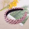 thumbnail image 6 of Unique Bargains 1 Pc Exquisite Wool Braided Headbands Pink, 6 of 6