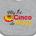 thumbnail image 4 of Inktastic My First Cinco de Mayo with colorful flower Boys or Girls Baby Bib, 4 of 4