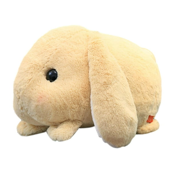 Conejito de orejas caídas, juguete de peluche para decoración del hogar, adorable muñeca para Pascua, día de San Valentín Amarillo