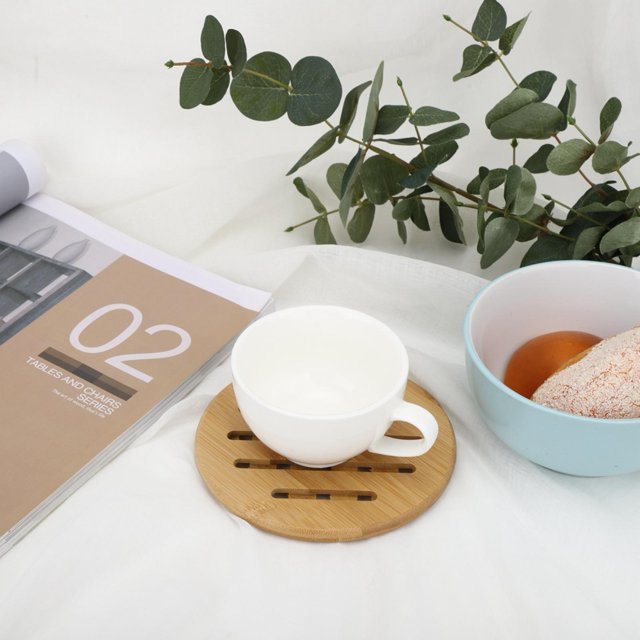 VGEBY Bamboo Coasters, Cup Mat, For Table Kitchen Home Office