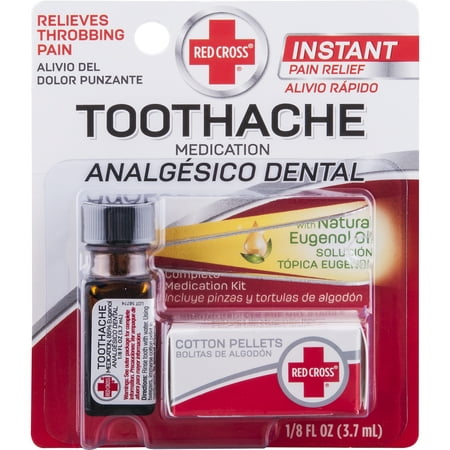 Red Cross Toothache Medication 0.125 fl oz. (Best Medication For Hypochondria)