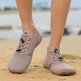 thumbnail image 5 of lnmuld Men Women Barefoot Shoes, Breathable Mesh Shoes for Water Yoga Fitness Hiking Color:Khaki,Size:10.5, 5 of 7