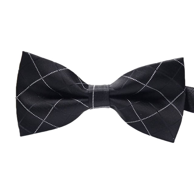 Baohd Men Colorful Pattern Formal Necktie Adult Male Business Meeting Wedding Polyester Yarn Bowtie