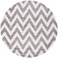 thumbnail image 2 of SAFAVIEH Cambridge Kaitlyn Geometric Wool Area Rug, Silver/Ivory, 10' x 10' Round, 2 of 7