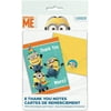 Despicable Me Minions Thank You Notes, 8ct