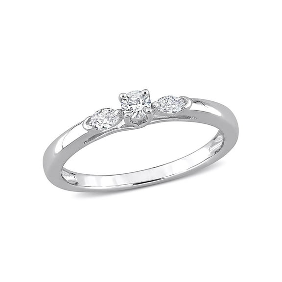 Everly Women's Diamond 10k White Gold Ring