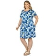 thumbnail image 3 of Larky Lark Womens Plus-Size Easy Fit Dress In Whimsical Daisy, 3 of 4