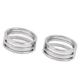 thumbnail image 5 of Anillo hecho a mano, 2 piezas Anillo hecho a mano Interior 18 mm Exterior 21 mm Anillo de apertura de acero inoxidable Anillo hecho a mano Joyería DIY, 5 of 5