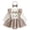Khaki, variant on Gerichy Newborn Baby Girl Fall Winter Outfit Set Plaid Romper Dress Ruffles Long Sleeve Clothes Jumpsuit with Bow Headband 0-18 Months