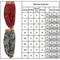 thumbnail image 3 of Pantalons Harem Floraux Grande Taille pour Femmes Pantalons Décontractés Amples, 3 of 3