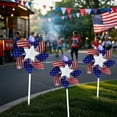 thumbnail image 5 of under $5 Usloyux American Flag Patriotic Pinwheels Windmill Wind Spinner for Yard Garden Lawn Fourth of July Independence Day Party Decorations, 5 of 6