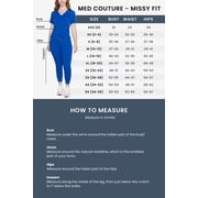 Med Couture Touch Scrubs Top For Women V-Neck Shirttail MC7459