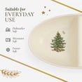 thumbnail image 6 of Spode Christmas Tree Tartan Divided Dish, 13-Inch Round Festive Holiday Serveware, Fine Porcelain Christmas Tableware for Dinner Parties, Holiday Entertaining - Seasonal Platters & Decorative Trays, 6 of 7