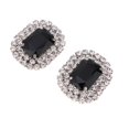 thumbnail image 3 of Ruiboury Rhinestone Shoe Clips Wedding Buckle DIY Bride Shoe Decorative Charms Black, 3 of 7