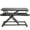 Black Carbon Fiber, variant on VIVO Black Height Adjustable Standing Desk Monitor Riser 32" Sit Stand Tabletop