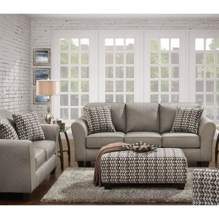 Sofa Trendz Chico 3 Pc Loveseat And Ottoman Set Granite Sofa Trendz Chico 3 Pc Loveseat And Ottoman Set Granite