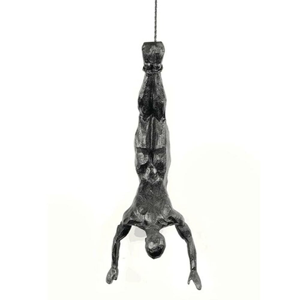 Botrong Industrial Style Retro Resin Climbing Man Wall Sculpture