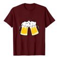 thumbnail image 1 of Blusa de mujer Camiseta de cuello redondo de Oktoberfest Camiseta de verano con estampado de letras Camisetas de manga corta para hombres y mujeres Pompotops  hfajkhk135347, 1 of 4