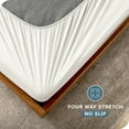 thumbnail image 5 of Bare Home Box Spring Cover - Microfiber - 4-Way Stretch (King, Cream), 5 of 6