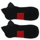 thumbnail image 2 of Calcetines deportivos antideslizantes transpirables de baloncesto de algodón peinado para correr (negro rojo), 2 of 10