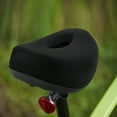 thumbnail image 4 of Comfortable Bike Seat for Men Women Wide Bicycle Saddle Cushion Waterproof Padding for Bikes Black, 4 of 8