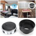 thumbnail image 4 of Dash AC Louver, ABS Round Black Multipurpose Dash Air Conditioning Deflector Low Noise  for RV for Bus for Boat, 4 of 8