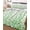 Green, variant on Twin Quilt Bedding Set, Green Polka Dots Reversible Summer Quilt 3 Pieces, Watercolor Abstract Art Lightweight Bedspreads Coverlets with 2 Pillow Shams for All Seasons