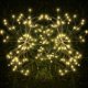 thumbnail image 3 of Luces Starburst, fuegos artificiales LED con energía solar, luces decorativas impermeables de alambre de cobre para exteriores, jardín (blanco cálido) JAMW Sencillez, 3 of 5