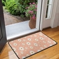thumbnail image 2 of Peach Daisy Flower White Blooms Pattern Door Rugs,Washable Non Slip Door Mats Indoor,Decorative Door Mats,Entry Mat Indoor for Entrance,Bedroom,Kitchen,Bathroom,30"x17", 2 of 6
