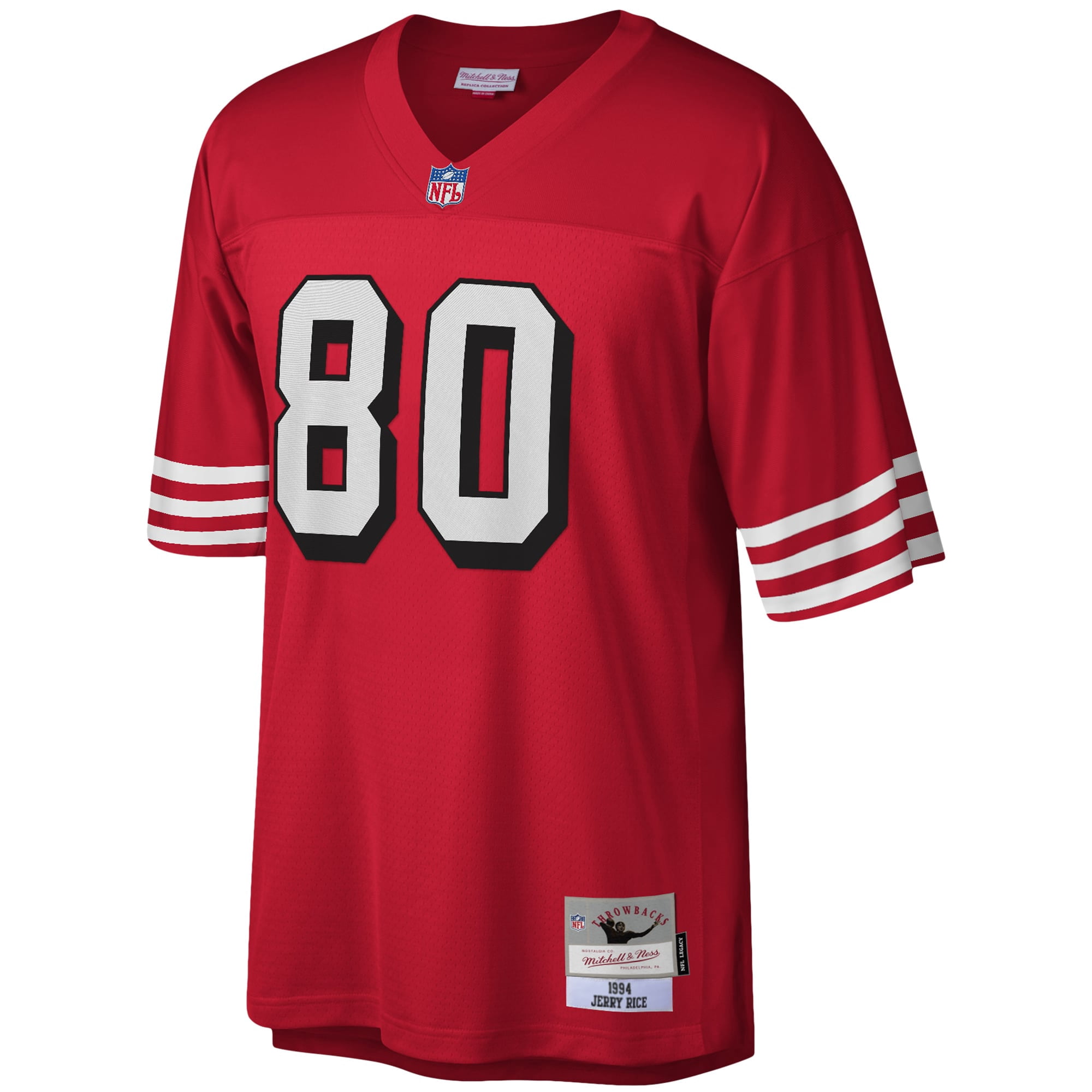 Men's Mitchell & Ness Jerry Rice Scarlet San Francisco 49ers