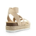 thumbnail image 3 of DREAM PAIRS Strappy Espadrille Platform Wedge Sandals for Women Dressy Summer, Comfortable Open Toe Sandals with Cushioned Insole and Ankle Strap Buckle, 3 of 7