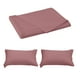 thumbnail image 2 of Solid Color Polyester Bed Sheet Set | 1 Sheet 150x230cm & 2 Pillowcases 74x48cm | Dark Blue Pink Yellow White Purple Red Green | Easy Care Durable Soft | Fade Resistant Washable | 3-Piece Bedding, 2 of 6