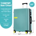 thumbnail image 2 of Pouseayar Clearance Cheap Hardshell Luggage 24inch Expandable Spinner Suitcase, 2 of 7