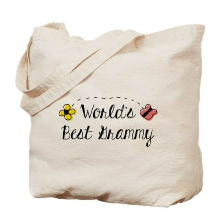 CafePress - World's Best Grammy - Natural Canvas Tote Bag, Cloth Shopping