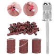 thumbnail image 4 of Bandas De Lijado De Taladrones De Uñas, Bandas De Lijado De Arte De Uñas Profesionales De Uñas Portátiles Marrones Con 75 Bandas De Lijado Caja De Almacenamiento Para Arte De, 4 of 7