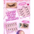 thumbnail image 3 of Pestañas postizas Adious Faux Mink Wispy Naturales 12 mm, 7 pares, 3 of 6