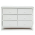 thumbnail image 4 of Delta Children Universal 6 Drawer Dresser with Interlocking Drawers - Greenguard Gold Certified, White, 4 of 7