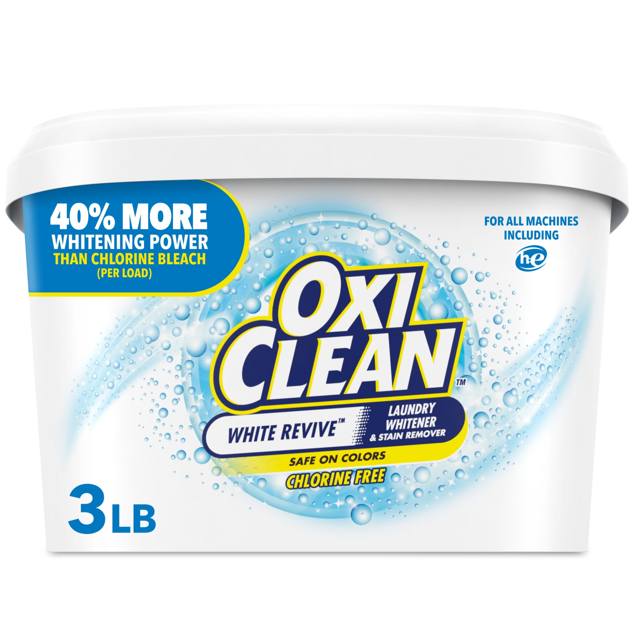 OxiClean White Revive Laundry Whitener and Stain Remover Powder, 3