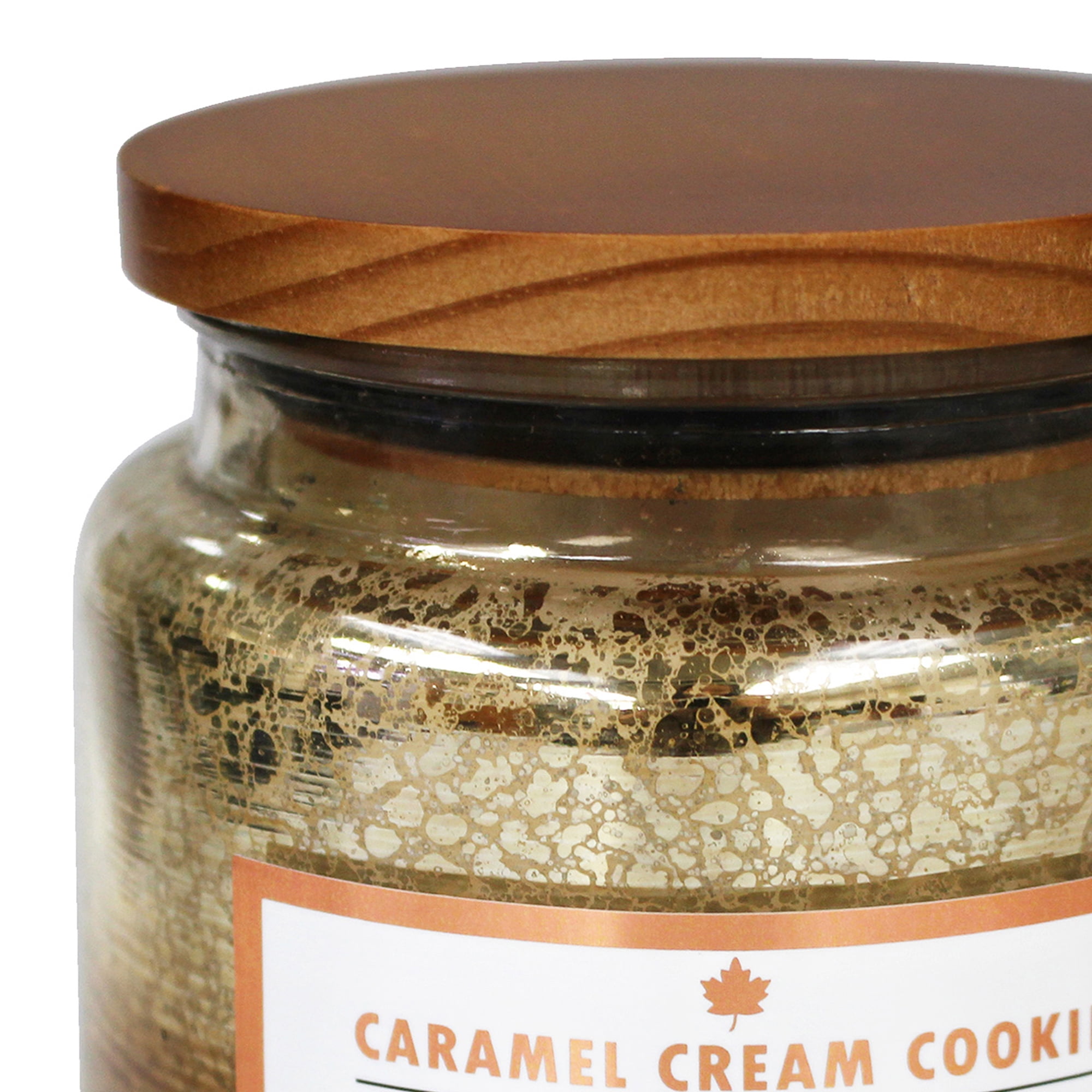 Hometrends 14oz Caramel Cream Cookie Scented Fragranced Candle
