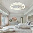 thumbnail image 2 of Oaks Aura 19.7” Integrated LED Low Profile Ceiling Fan with Remote Control and Dimmable Lighting, 2 of 8