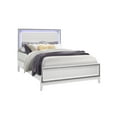 thumbnail image 2 of Global Furniture USA Lily White Wood Queen Bed w LED and Crushed Crystal Accent, 2 of 2