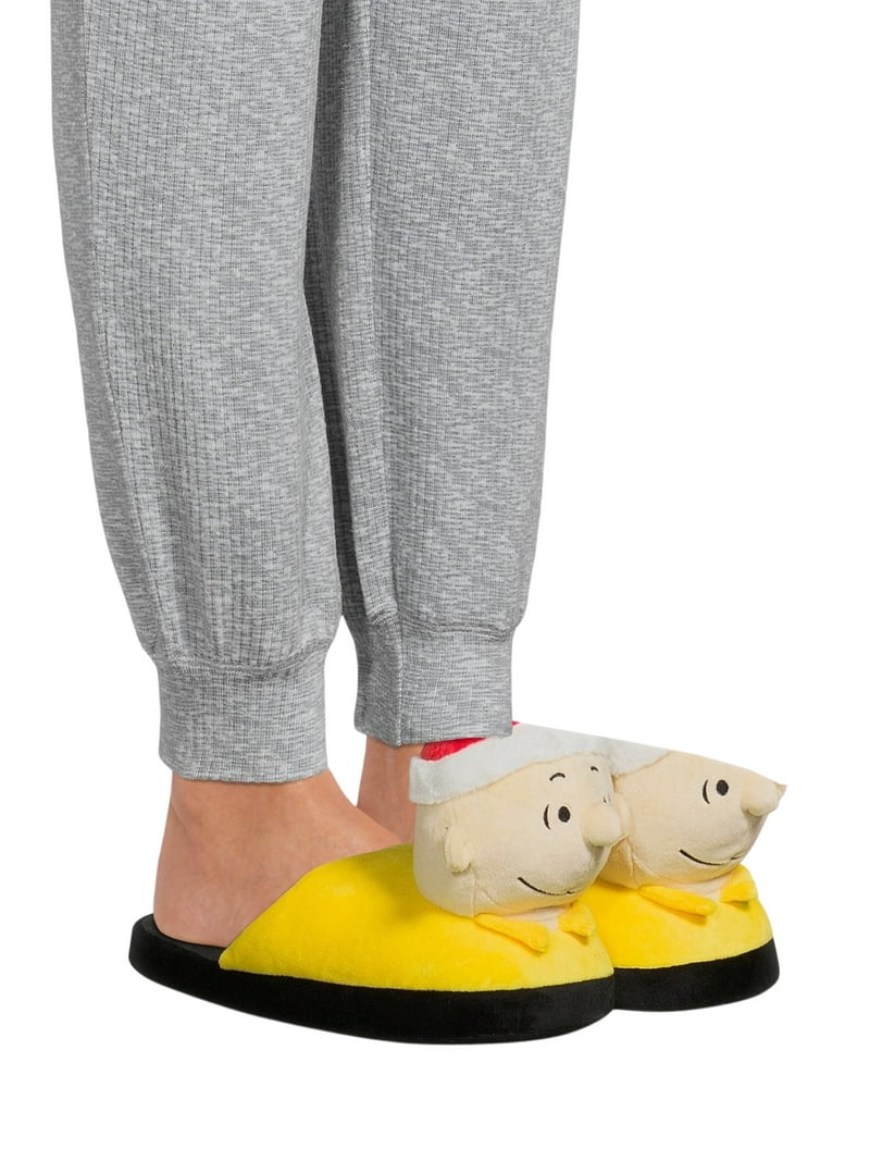 Peanuts Family Christmas 3D Scuff Slippers - Walmart.com