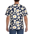 thumbnail image 2 of Rocae Daisy Floral for Men's Moisture-Wicking Crew Tee - T-Shirt for Sports, Outdoor Activities, and Casual Wear3X-Large, 2 of 9