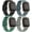 Black/Blue Grey/Pine Green/Grey, variant on 4 Pack Bands Compatible with Fitbit Versa 2 / Fitbit Versa/Versa Lite/Versa SE for Women Men, Soft Silicone Replacement Wristband for Fitbit Versa 2 Bands (Black/Wine Red/Navy Blue/Grey)