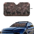 thumbnail image 2 of Xixirimido Car Windshield Sun Shade Car Sun Visor Block UV Rays Foldable Automotive Windshield Sunshades Front Window Sun Blocker Keep Your Vehicle Cool, Hunting Deers Forest Camo, 2 of 8