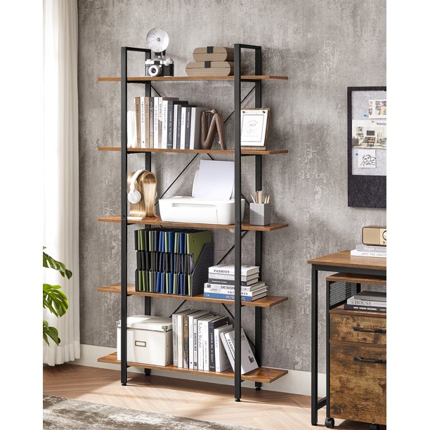 VASAGLE 5Tier Bookshelf, Bookcase, Display Ladder Shelf, Easy Assembly