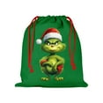 thumbnail image 1 of Cartoon Green Printing Drawstring Holiday Gift Bag Gift Gift Candy Bag Children'S Holiday Snack Bag Gift Bag Gift Children's Holiday Snack Bag Gift Bag Gift Home Decorations, 1 of 1