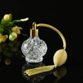thumbnail image 5 of Mother's Day Gifts for Mum Charming Clear Checked Carved Glass Empty Refillable Perfume Bottle with Spray Atomizer, 5 of 5