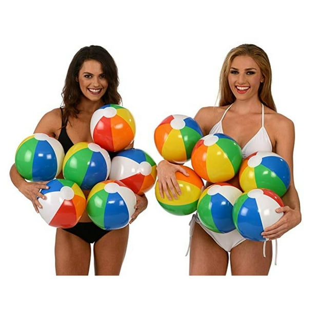 2X 30Cm Couleur Ballon Gonflable Jeu D'enfants Ballon D'eau 6 Couleur Ballon  De Jouet De Plage Coloré 